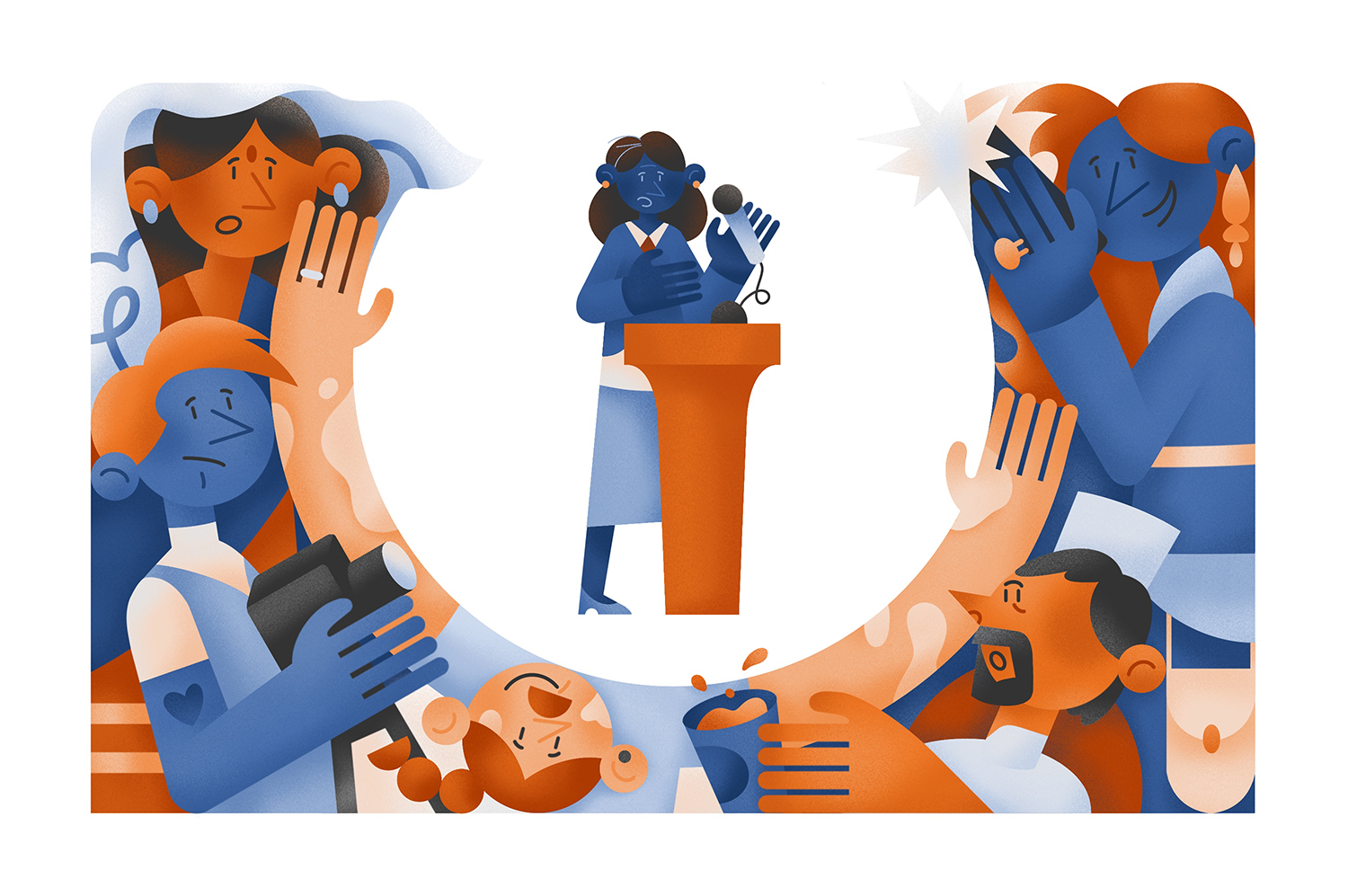 Image of woman president at podium