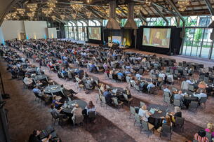 Attendees of SHEEO conference in the main ballroom