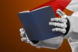 Robot scanning book