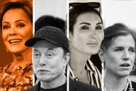 Headshots of Kari Lake, Elon Musk, Laura Loomer and Nancy Mace.