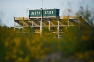 A stadium at Delta State University. 