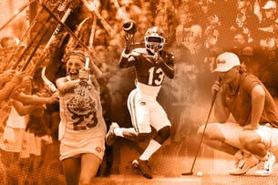 A combination of men’s and women’s sports photos from different Florida universities.
