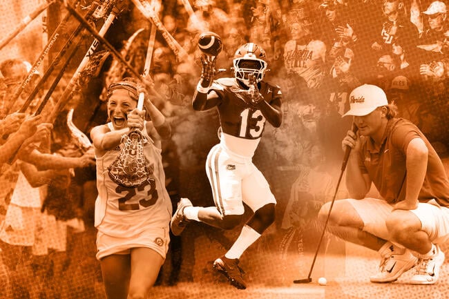 A combination of men’s and women’s sports photos from different Florida universities.